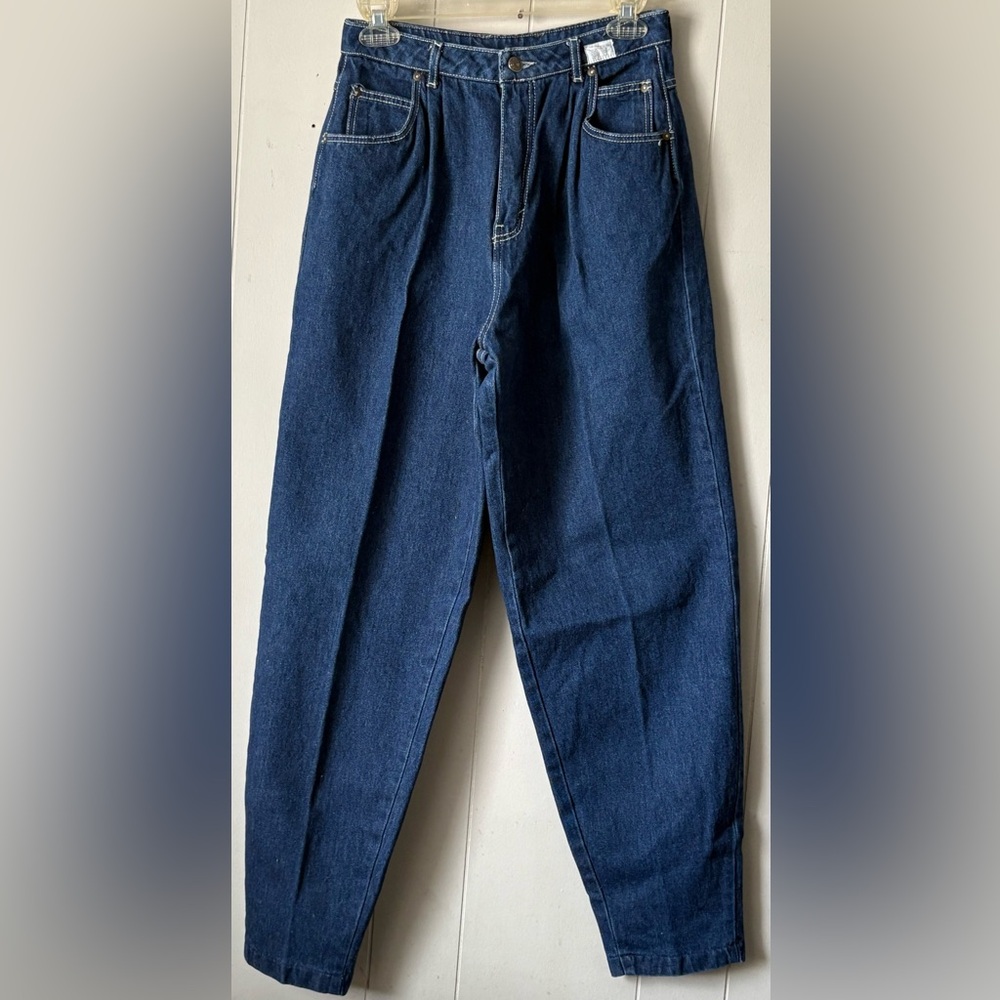 Vintage SASSON High Waist Tapered Leg Mom Pleated Jeans Size 10
